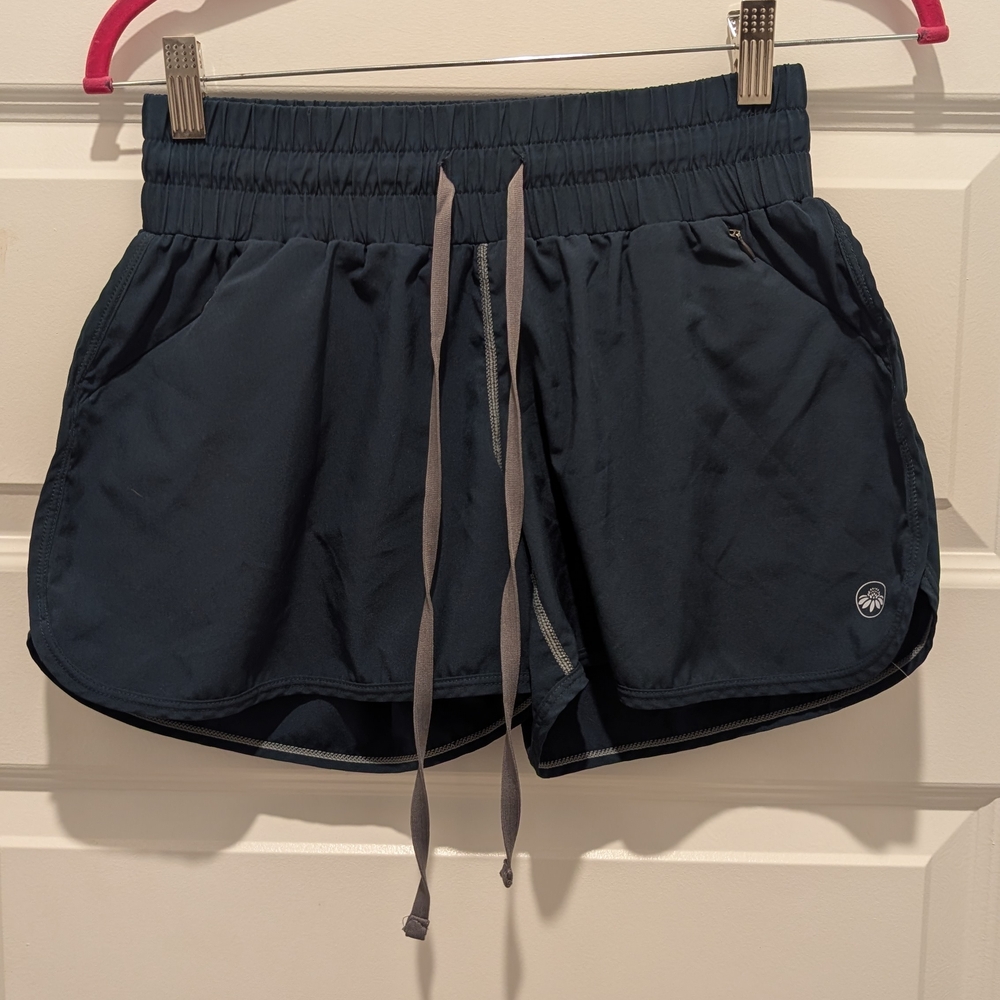 Senita Athletics Navy Blue Athletic Drawstring Shorts
